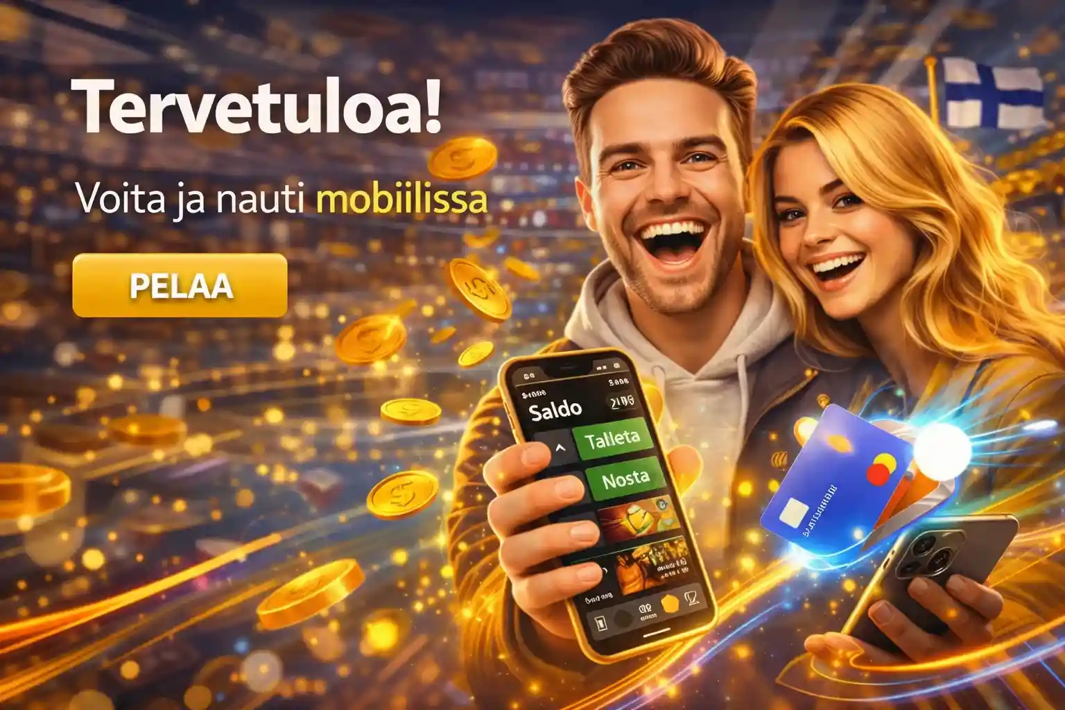 Suomalaiset pelaajat käyttävät mobiilikasinoa ja maksavat kortilla